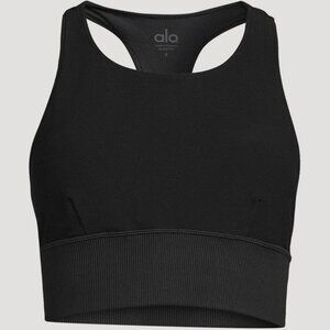 Alo Serenity Bra, Black, Size Small